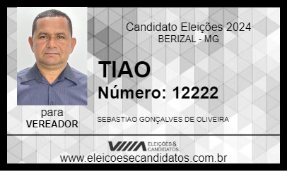 Candidato TIAO 2024 - BERIZAL - Eleições