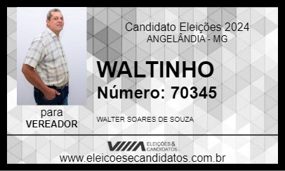 Candidato WALTINHO 2024 - ANGELÂNDIA - Eleições