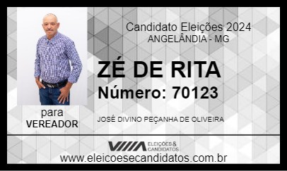 Candidato ZÉ DE RITA 2024 - ANGELÂNDIA - Eleições