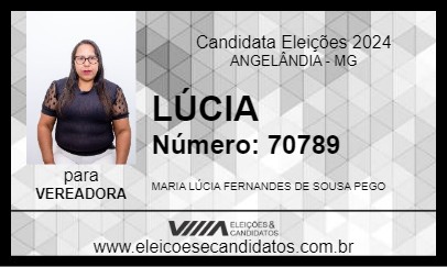 Candidato LÚCIA 2024 - ANGELÂNDIA - Eleições