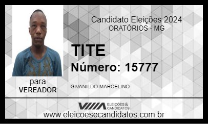 Candidato TITE 2024 - ORATÓRIOS - Eleições