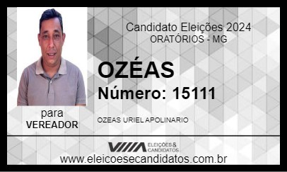 Candidato OZÉAS 2024 - ORATÓRIOS - Eleições