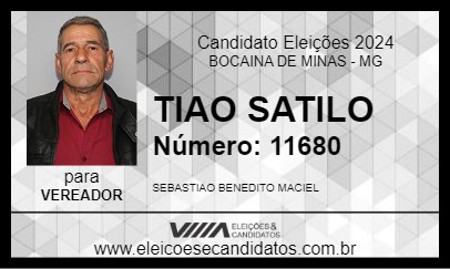 Candidato TIAO SATILO 2024 - BOCAINA DE MINAS - Eleições