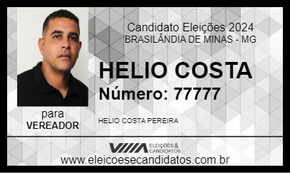 Candidato HELIO COSTA 2024 - BRASILÂNDIA DE MINAS - Eleições