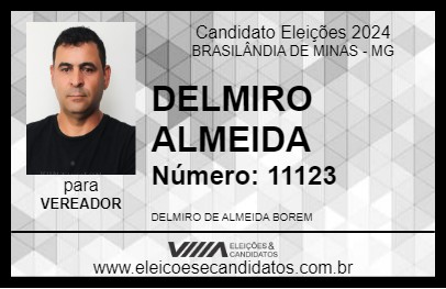 Candidato DELMIRO ALMEIDA 2024 - BRASILÂNDIA DE MINAS - Eleições