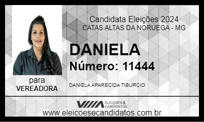 Candidato DANIELA 2024 - CATAS ALTAS DA NORUEGA - Eleições