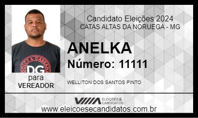 Candidato ANELKA 2024 - CATAS ALTAS DA NORUEGA - Eleições