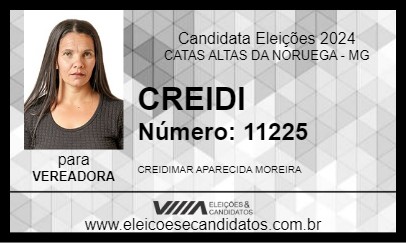 Candidato CREIDI 2024 - CATAS ALTAS DA NORUEGA - Eleições