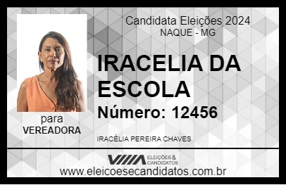 Candidato IRACELIA DA ESCOLA 2024 - NAQUE - Eleições