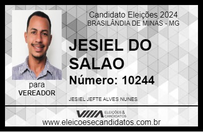 Candidato JESIEL DO SALAO 2024 - BRASILÂNDIA DE MINAS - Eleições