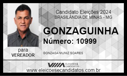 Candidato GONZAGUINHA 2024 - BRASILÂNDIA DE MINAS - Eleições