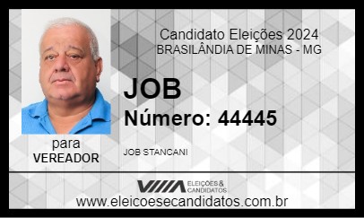 Candidato JOB 2024 - BRASILÂNDIA DE MINAS - Eleições