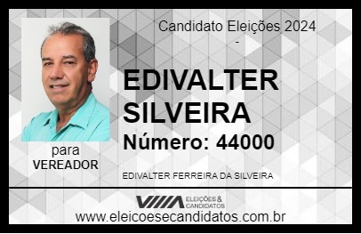 Candidato EDIVALTER SILVEIRA 2024 - BRASILÂNDIA DE MINAS - Eleições