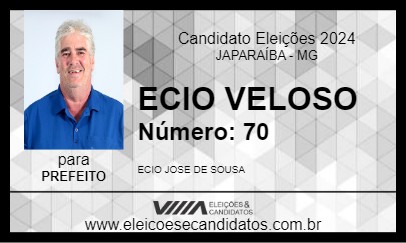 Candidato ECIO VELOSO 2024 - JAPARAÍBA - Eleições