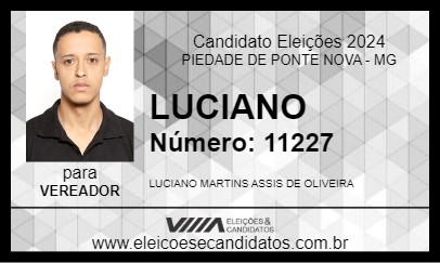 Candidato LUCIANO 2024 - PIEDADE DE PONTE NOVA - Eleições