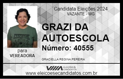 Candidato GRAZI DA AUTOESCOLA 2024 - VAZANTE - Eleições