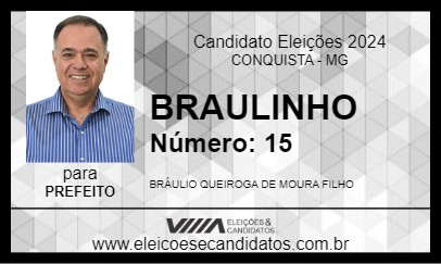 Candidato BRAULINHO 2024 - CONQUISTA - Eleições