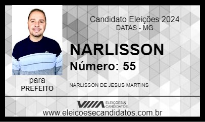 Candidato NARLISSON 2024 - DATAS - Eleições