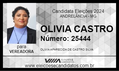 Candidato OLIVIA CASTRO 2024 - ANDRELÂNDIA - Eleições