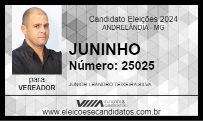 Candidato JUNINHO 2024 - ANDRELÂNDIA - Eleições