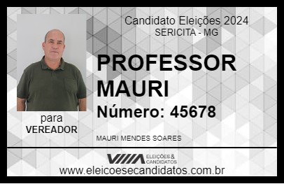 Candidato PROFESSOR MAURI 2024 - SERICITA - Eleições