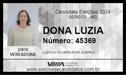 Candidato DONA LUZIA 2024 - SERICITA - Eleições