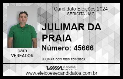 Candidato JULIMAR DA PRAIA 2024 - SERICITA - Eleições