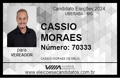 Candidato CASSIO MORAES 2024 - UBERABA - Eleições