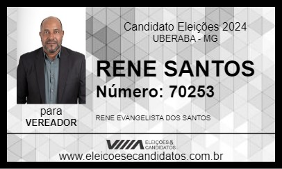 Candidato RENE SANTOS 2024 - UBERABA - Eleições