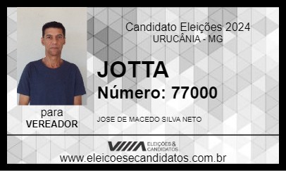 Candidato JOTTA 2024 - URUCÂNIA - Eleições