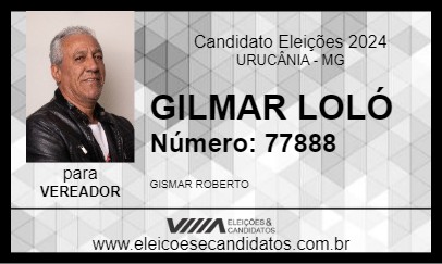 Candidato GILMAR LOLÓ 2024 - URUCÂNIA - Eleições