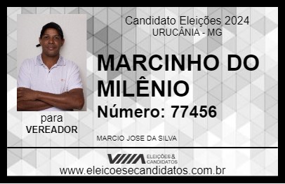 Candidato MARCINHO DO MILÊNIO 2024 - URUCÂNIA - Eleições