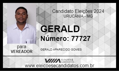 Candidato GERALD 2024 - URUCÂNIA - Eleições