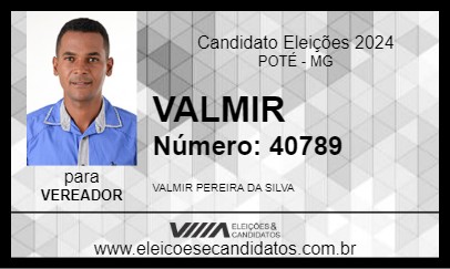 Candidato VALMIR 2024 - POTÉ - Eleições