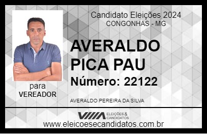 Candidato AVERALDO PICA PAU 2024 - CONGONHAS - Eleições