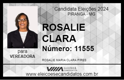 Candidato ROSALIE CLARA 2024 - PIRANGA - Eleições