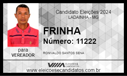 Candidato FRINHA 2024 - LADAINHA - Eleições