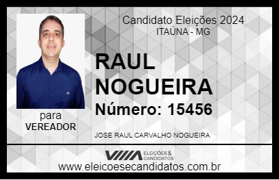 Candidato RAUL NOGUEIRA 2024 - ITAÚNA - Eleições