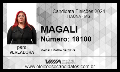 Candidato MAGALI 2024 - ITAÚNA - Eleições