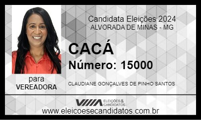 Candidato CACÁ 2024 - ALVORADA DE MINAS - Eleições