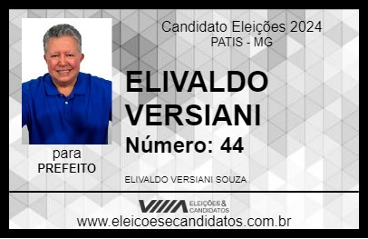 Candidato ELIVALDO VERSIANI 2024 - PATIS - Eleições