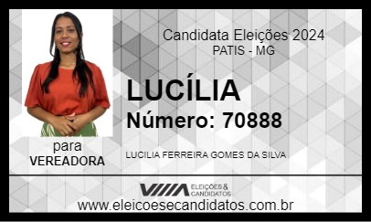 Candidato LUCÍLIA 2024 - PATIS - Eleições