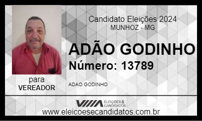 Candidato ADÃO GODINHO 2024 - MUNHOZ - Eleições