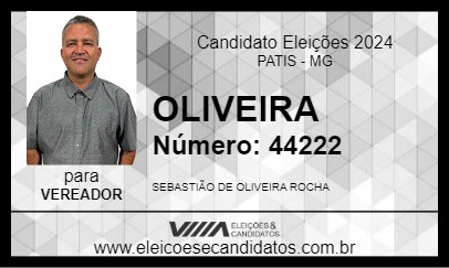 Candidato OLIVEIRA  2024 - PATIS - Eleições