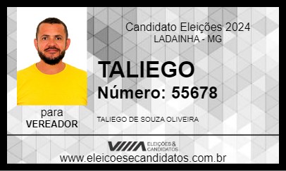 Candidato TALIEGO 2024 - LADAINHA - Eleições