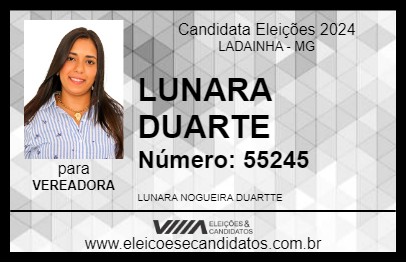 Candidato LUNARA DUARTE 2024 - LADAINHA - Eleições