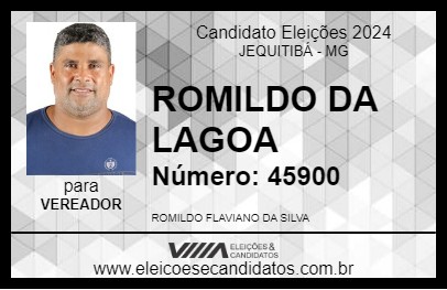 Candidato ROMILDO DA LAGOA 2024 - JEQUITIBÁ - Eleições