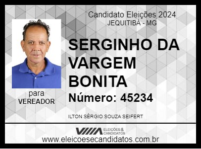 Candidato SERGINHO DA VARGEM BONITA 2024 - JEQUITIBÁ - Eleições