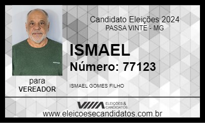 Candidato ISMAEL 2024 - PASSA VINTE - Eleições