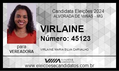 Candidato VIRLAINE 2024 - ALVORADA DE MINAS - Eleições